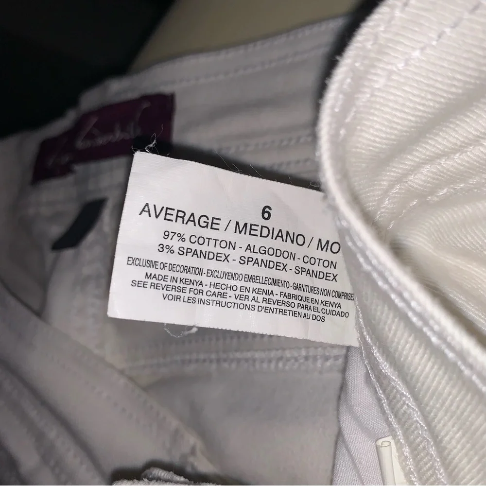 Gloria Vanderbilt Women's Stretch Denim Jean White Size 8 - Picture 5 of 5